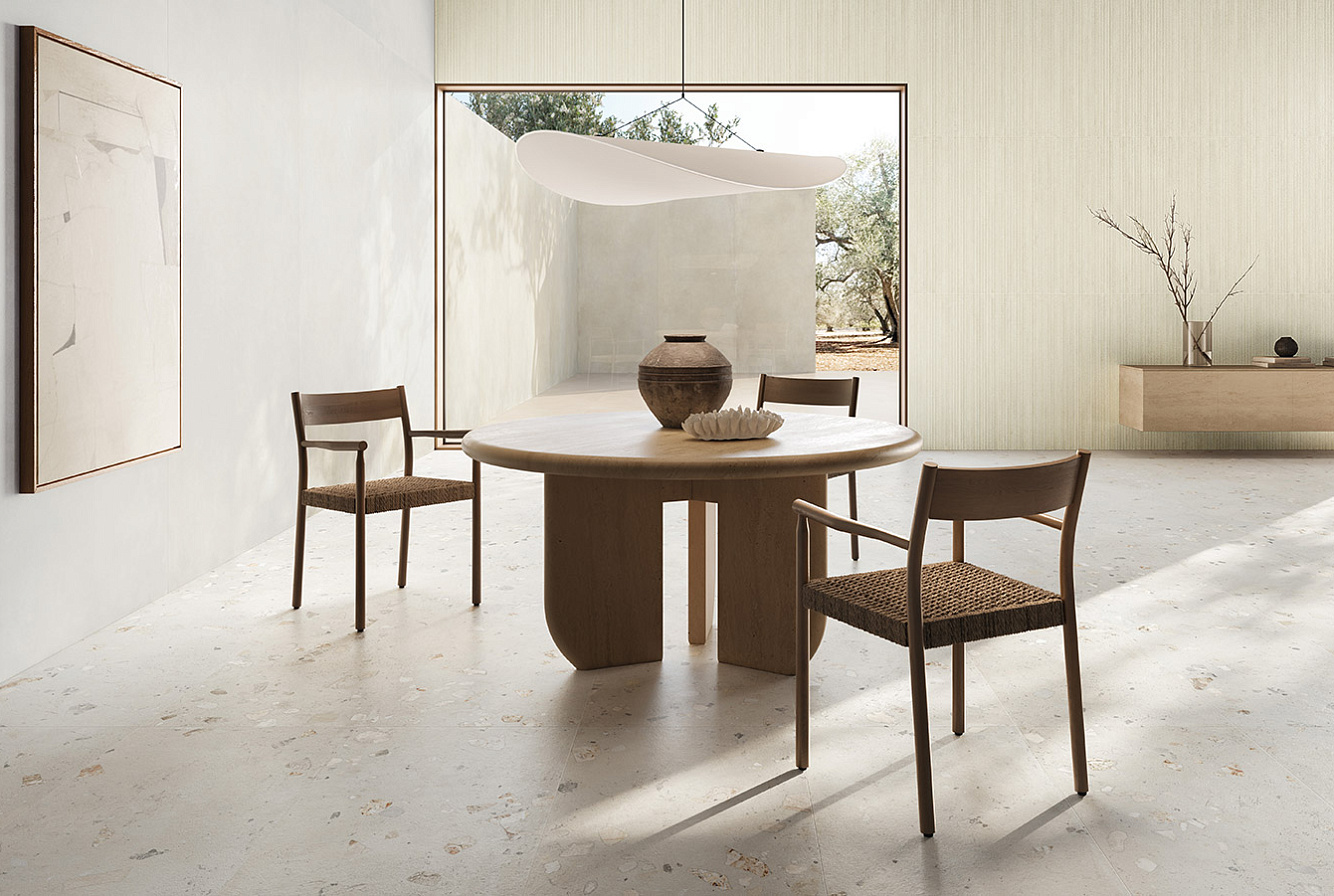 I CEMENTI WHITE / WHITE CIOTTOLO / BEIGE LISTELLO TRATTO / FLAX